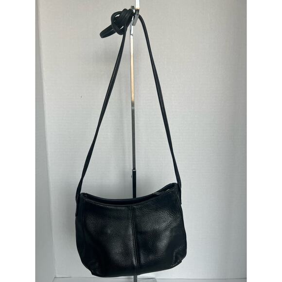 Fossil Women’s Small Black Pebbled Leather Crossbody Purse Shoulder Bag - Picture 5 of 11